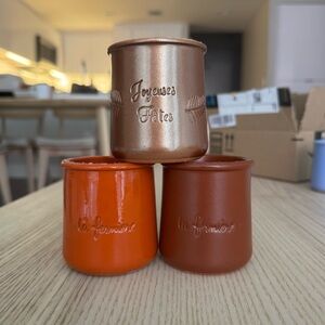 Limited edition fall La Fermeire yogurt pots